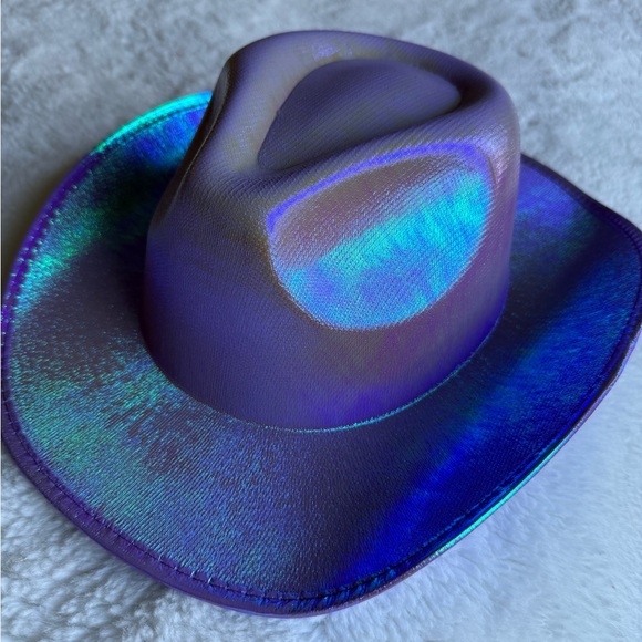 PARTY CITY Iridescent Purple Blue Cowboy Hat - Picture 1 of 3
